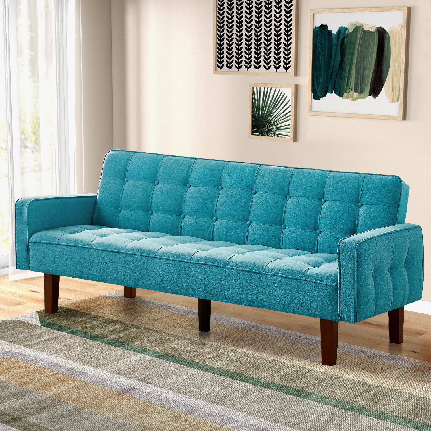The Twillery Co.® Montevia 73.62" Sofa Bed Couch, Loveseat Sleeper